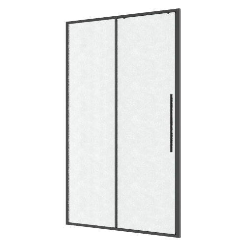 картинка Дверь в нишу Niagara Nova NG-34-L13CHGR (130х195) графит,раздвижная влево,стекло шиншилла,1 место от магазина Сантехстрой