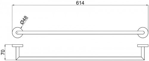 картинка Полотенцедержатель Allen Brau Priority 6.31011-00 Хром от магазина Сантехстрой