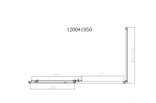 картинка Душевой уголок Slim-N VSR-4SN8012CLGM, 1200*800, вороненая сталь, стекло прозрачное от магазина Сантехстрой