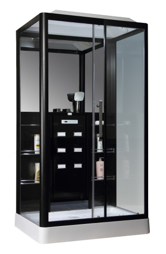 картинка Душевая кабина Loranto Selak CS 127-3A R 90х120х215 см черная (CS00035779) от магазина Сантехстрой