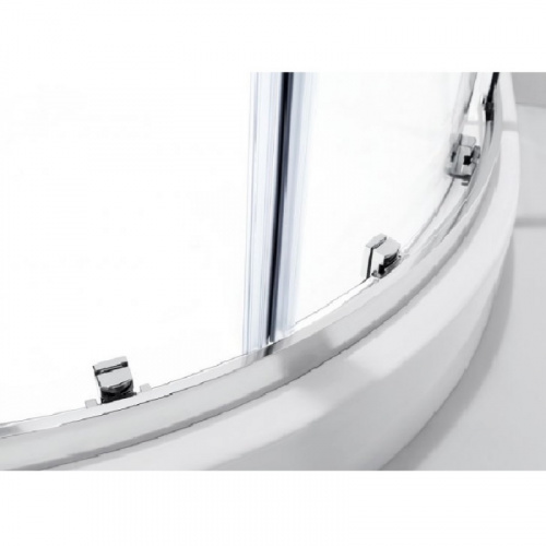 картинка Душевой уголок Cezares Molveno R-2 90х90 профиль Хром стекло прозрачное от магазина Сантехстрой