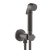 картинка BOSSINI NIKITA Гигиенический душ с прогрессивным смесителем, лейка металлическая, шланг Cromolux, цвет черный матовый от магазина Сантехстрой