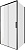 картинка AE65-100x90-BT Pleasure Evo ограждение (набор дверь + бок. стекло), черн.анод 1000х900 мм (324131) от магазина Сантехстрой