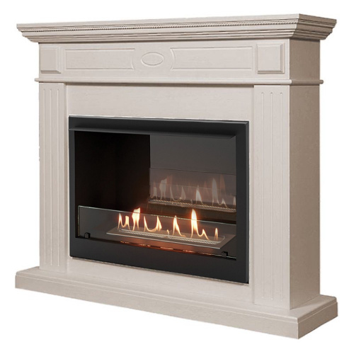 картинка Каминокомплект: Биокамин Firelight BFP/P-2520, портал Bianco 25 шпон белёный дуб от магазина Сантехстрой