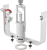 картинка Выпускной комплект Alcadrain с боковой подводкой (пластик), со стоп кнопкой (SA2000 1/2" CHROM) от магазина Сантехстрой