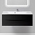 картинка Тумба под раковину BelBagno marino-1200-2c-so-nl-p Черная от магазина Сантехстрой