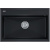 картинка Мойка кварцевая STEPIA-750, PM117551-BLM, черный металлик, 750х510, Paulmark от магазина Сантехстрой