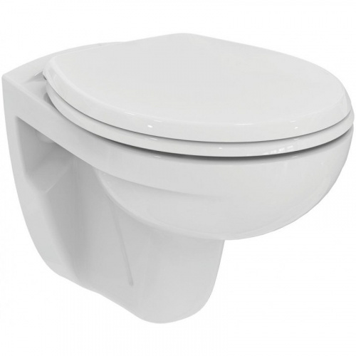 картинка Унитаз Ideal Standard Eurovit K881201 подвесной с сиденьем Микролифт от магазина Сантехстрой