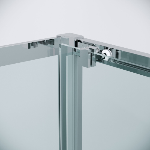 картинка Душевая перегородка 200.K33.02.90.10.00 Cosmo (90*195) хром, стекло прозрачное, 1 место от магазина Сантехстрой