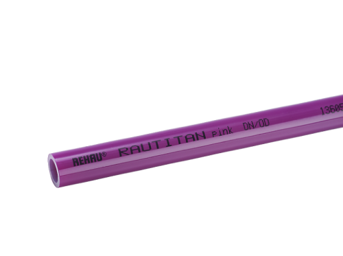 картинка Труба универсальная REHAU RAUTITAN pink+, D25 x S3.5, бухта 50 метров от магазина Сантехстрой