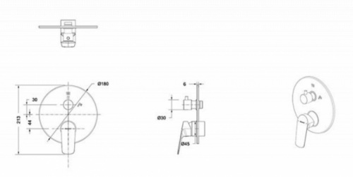 фото смеситель для душа bravat pb8429564cp-2-eng хром