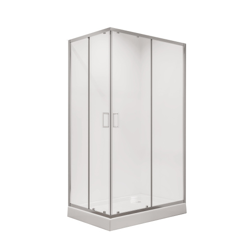 картинка Душевое ограждение Niagara Nova NG-6611-08 (120х90х195) прямоугольник,хром,двери раздвижные,стекло прозрачное,1 место от магазина Сантехстрой