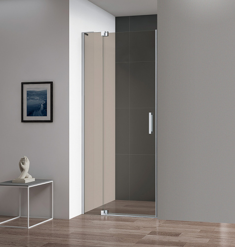 картинка Душевая дверь Cezares Slider 80 SLIDER-B-1-70/80-BR-Cr профиль Хром стекло бронзовое от магазина Сантехстрой