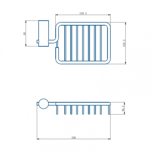 картинка Мыльница Haiba HB8402-1, хром от магазина Сантехстрой