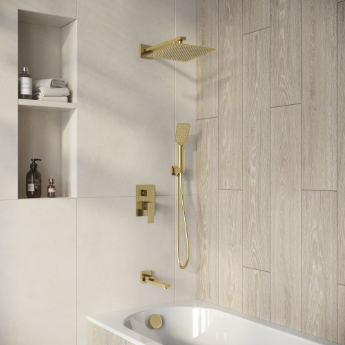 картинка Душевая система скрытого монтажа Style 501.K35.05.320 золото сатиновый от магазина Сантехстрой