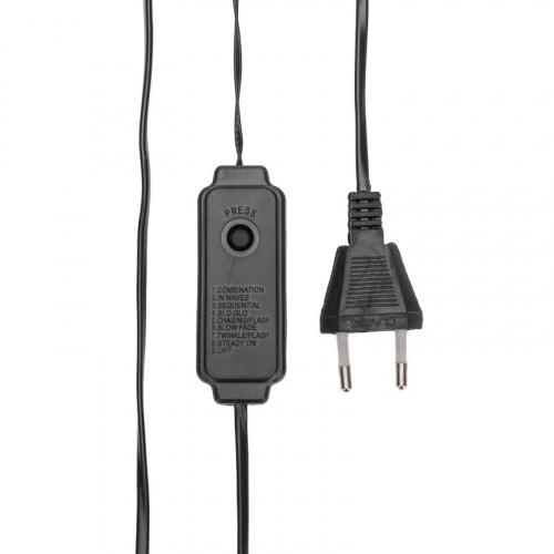 картинка Гирлянда Роса с контроллером 30м,  300LED,  IP20, 230В,  зеленый провод,  теплое белое свечение от магазина Сантехстрой