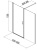 картинка Душевая дверь Aquanet Cinetic 170, прозрачное стекло (AE12-N-90H190U-CT + AE12-F-80H190U-CT) от магазина Сантехстрой