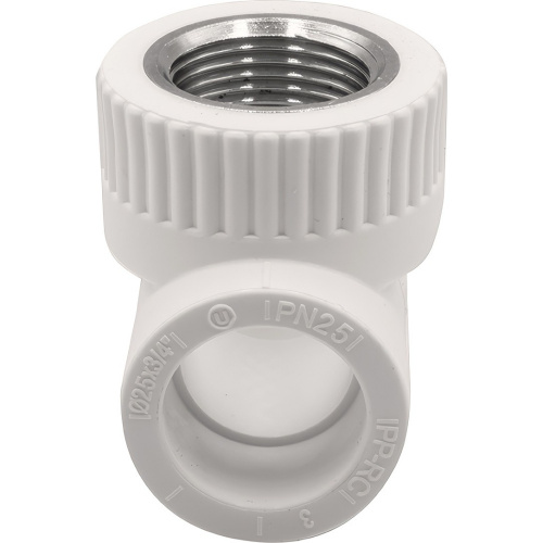 картинка Тройник THERMOLIGHT комбинированный PP-R ВР 25х3/4х25 белый (10/90) от магазина Сантехстрой
