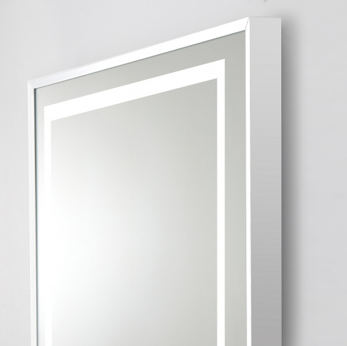 картинка Зеркало BelBagno Kraft 50 SPC-KRAFT-500-900-LED-TCH-WARM с подсветкой Сатин с сенсорным выключателем и подогревом от магазина Сантехстрой