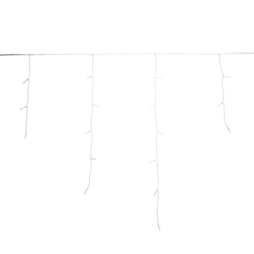 картинка Гирлянда светодиодная Айсикл (бахрома) 5х0,6м,  с эффектом мерцания,  прозрачный провод,  IP44, 230В,  диоды ТЕПЛЫЕ БЕЛЫЕ,  112LED NEON-NIGHT от магазина Сантехстрой