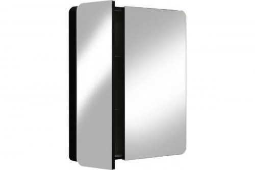 картинка Зеркало-шкаф Reflection Black led 760x850 RF2002BL от магазина Сантехстрой