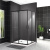 картинка Душевой уголок BelBagno Uno 120х90 UNO-195-AH-2-120/90-C-NERO профиль Черный матовый стекло прозрачное от магазина Сантехстрой