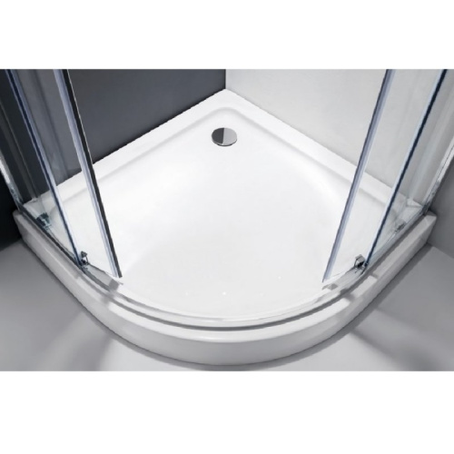 картинка Душевой уголок Cezares Molveno R-1 90х90 профиль Хром стекло прозрачное от магазина Сантехстрой