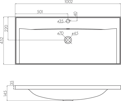 картинка Раковина накладная Айрис 100 1A723031AG010 белая от магазина Сантехстрой
