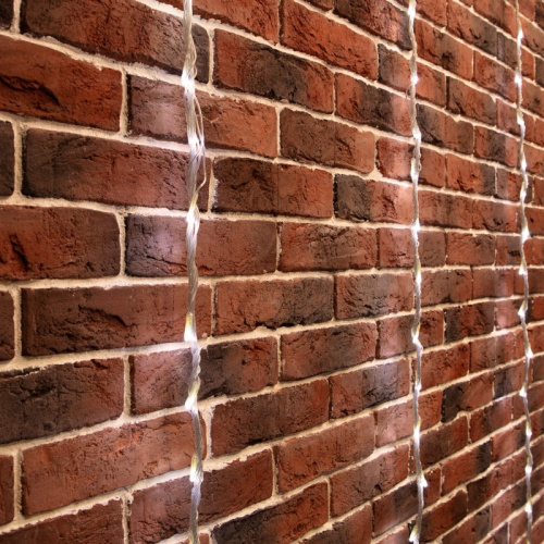 картинка Гирлянда Светодиодный Дождь 2х9м,  эффект водопада,  прозрачный провод,  24В,  диоды БЕЛЫЕ от магазина Сантехстрой