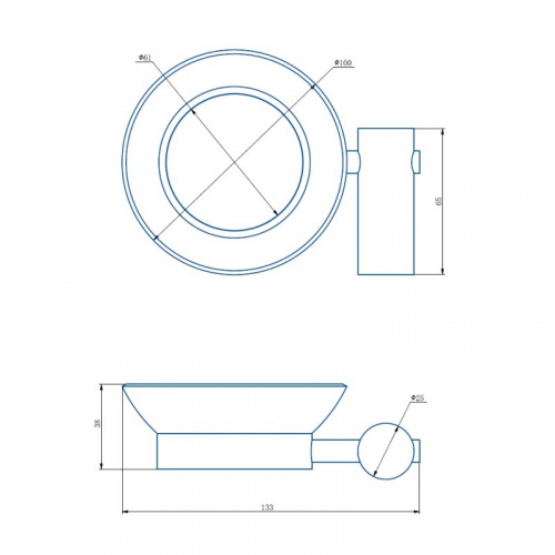 картинка Мыльница Haiba бронза (HB8402-4) от магазина Сантехстрой