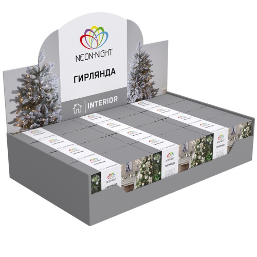 картинка Гирлянда Твинкл Лайт 4 м,  темно-зеленый ПВХ,  25 LED,  цвет белый от магазина Сантехстрой