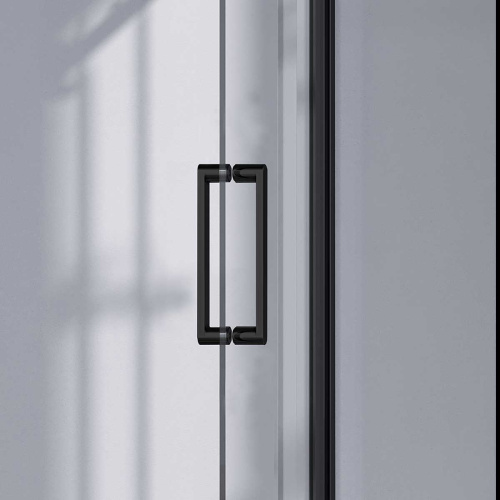 картинка Душевая дверь Como-N VDS-4CN140CLB, 1400, черный, стекло прозрачное от магазина Сантехстрой
