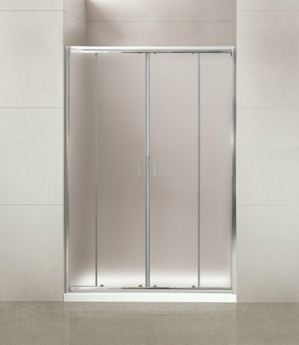 картинка Душевая дверь BelBagno Uno 170 UNO-195-BF-2-170-P-Cr профиль Хром стекло рифленое от магазина Сантехстрой