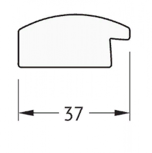 картинка Зеркало Evoform Definite 100х50 BY 0700 в багетной раме - Черный дуб 37 мм от магазина Сантехстрой