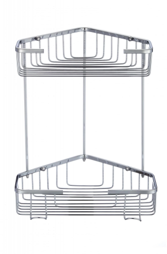 картинка Полка решетка Savol (S-002832-2) угловая, двойная от магазина Сантехстрой