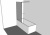 картинка Шторка на ванну Allen Brau Infinity 3 80 3.21064.BBA.T профиль Черный браш стекло тонированное от магазина Сантехстрой