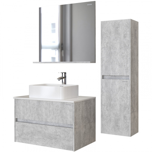 картинка Зеркало Grossman Эдванс 80 208007 Цемент светлый от магазина Сантехстрой