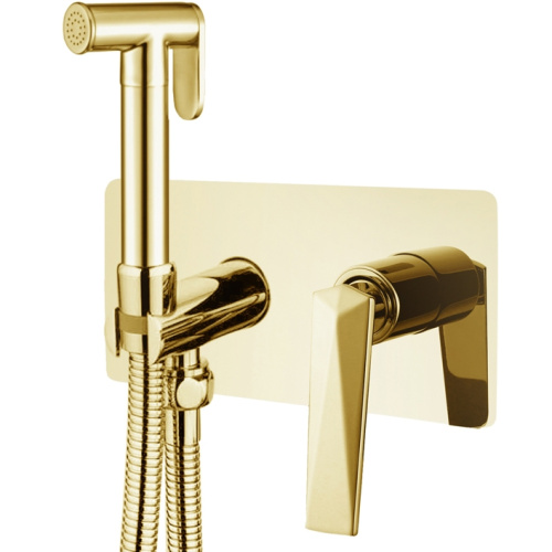 картинка Гигиенический душ со смесителем Boheme Venturo 387 Золото от магазина Сантехстрой