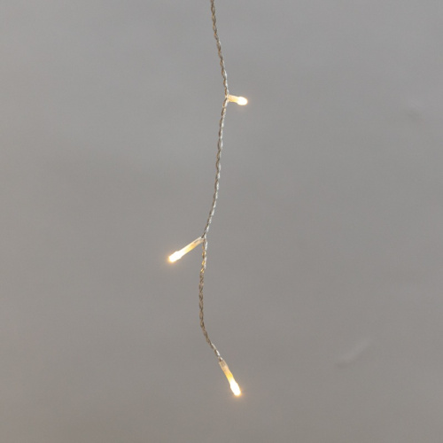 картинка Гирлянда светодиодная Айсикл (бахрома) 5х0,6м,  с эффектом мерцания,  прозрачный провод,  IP44, 230В,  диоды ТЕПЛЫЕ БЕЛЫЕ,  112LED NEON-NIGHT от магазина Сантехстрой