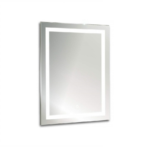 картинка Зеркало AZARIO РИГА-3 600х800 c подсветкой и диммером, сенсорный выключатель + подогрев + часы (ФР-00001491) от магазина Сантехстрой