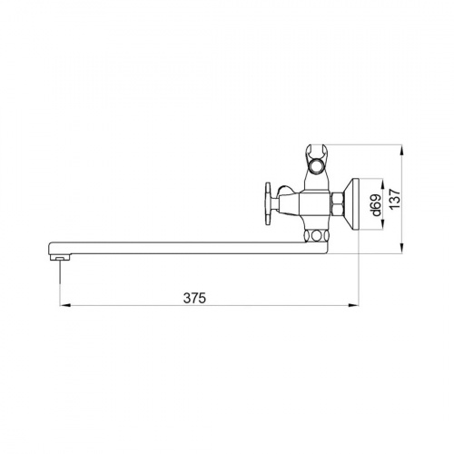 картинка Смеситель для ванны Fmark (FS8508) от магазина Сантехстрой