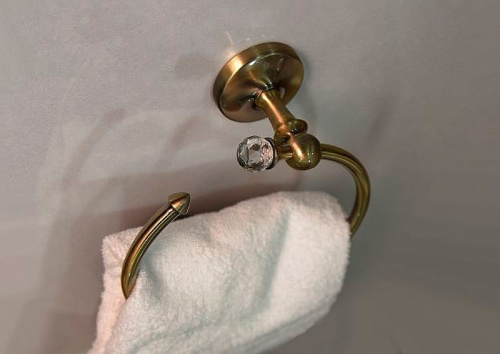 картинка Кольцо для полотенец Art&Max Antic Crystal AM-E-2680SJ-Br Бронза от магазина Сантехстрой