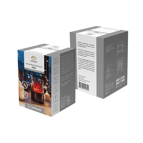 картинка Декоративный светильник Лава Ø 15х21 см,  батарейки 3хАА (не в комплекте) от магазина Сантехстрой