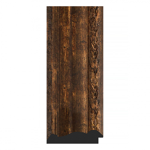 картинка Зеркало настенное Polygon EVOFORM в багетной раме состаренное дерево с орнаментом, 82х102 см, BY 7272 от магазина Сантехстрой