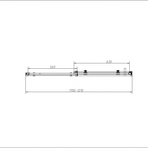 картинка Душевой уголок Como-N VSR-4CN8012CLB, 1200*800, черный, стекло прозрачное от магазина Сантехстрой