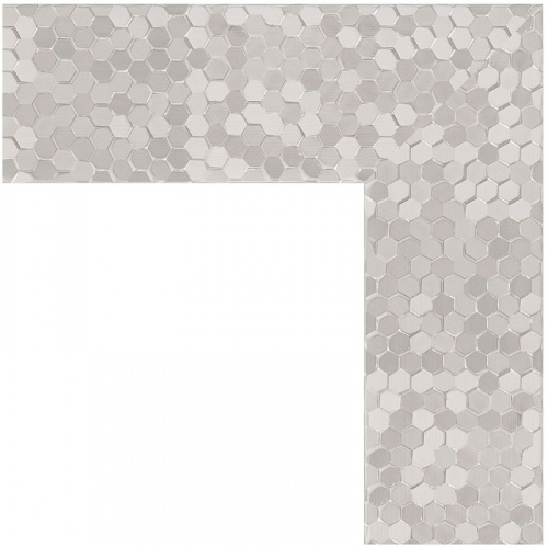 картинка Зеркало Evoform Definite 106х56 BY 3083 в багетной раме - Соты алюминий 70 мм от магазина Сантехстрой