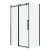 картинка Душевая перегородка 200.K33.04.80.21.00 Classic (80*195) черный матовый, стекло прозрачное, 1 место от магазина Сантехстрой