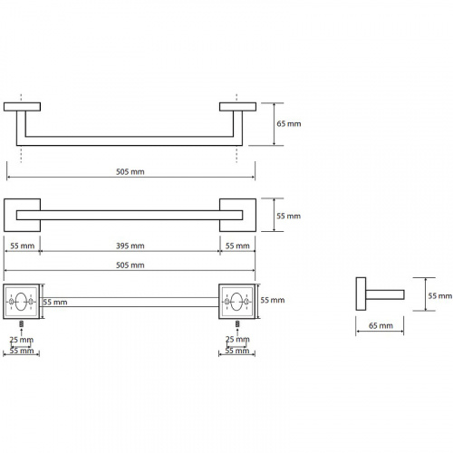 картинка Полотенцедержатель Bemeta Beta 132204022 Хром от магазина Сантехстрой