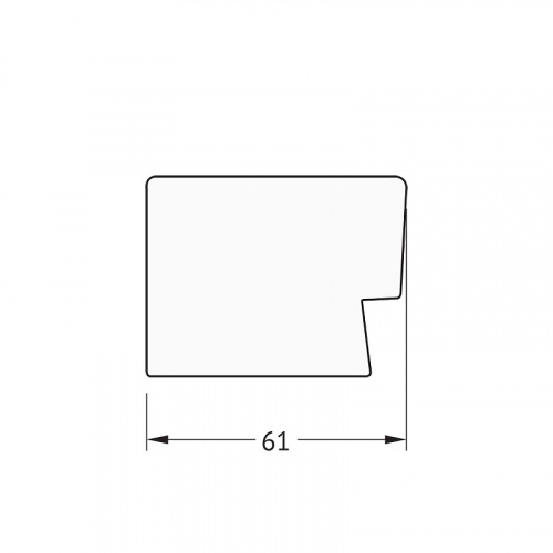 картинка Зеркало Evoform Definite 114х64 BY 3204 в багетной раме - Алюминий 61 мм от магазина Сантехстрой