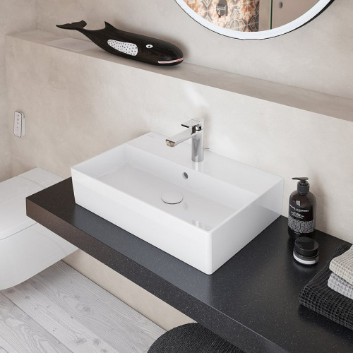 картинка Villeroy&Boch Донный клапан, диаметр, мм-32, для раковины, тип-незапираемый с решеткой, цвет альпийский белый от магазина Сантехстрой